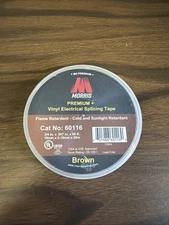 MORRIS Premium+ Vinyl Electrical Splicing Tape - Brown 3/4" x 66’ NEW - 60116