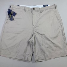 NEW Polo Ralph Lauren Chino Shorts Mens 38 Gray Stretch Classic Fit 9" Inseam