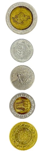 SPECIAL SET 5 COINS 5 Countries of North Africa: Egypt Libya Tunisia Mor Algeria - Bild 1 von 12