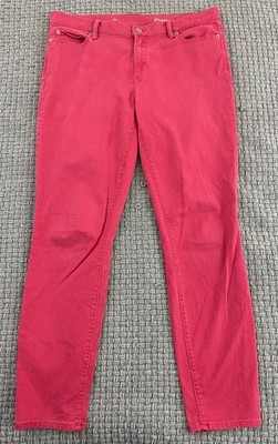 Gap Authentic True Skinny Mid Rise Womens Jeans Red Size 30