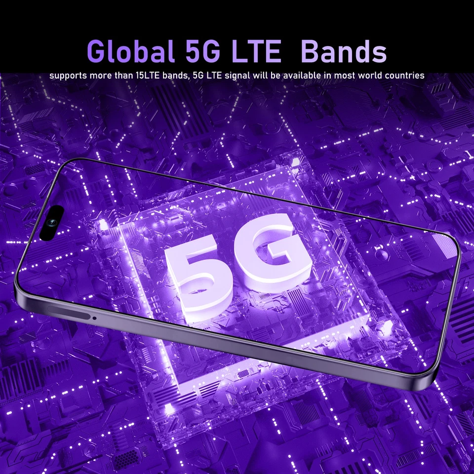 Smartphone 2025 5G G16 Pro Max Android 15 Desbloqueado 8+256GB Doble SIM Teléfono Móvil Foto 3 de 4