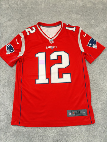 Nike Tom Brady New England Patriots Trikot 12 Rot Herren M On Field Dri-Fit NFL - Bild 2 von 8