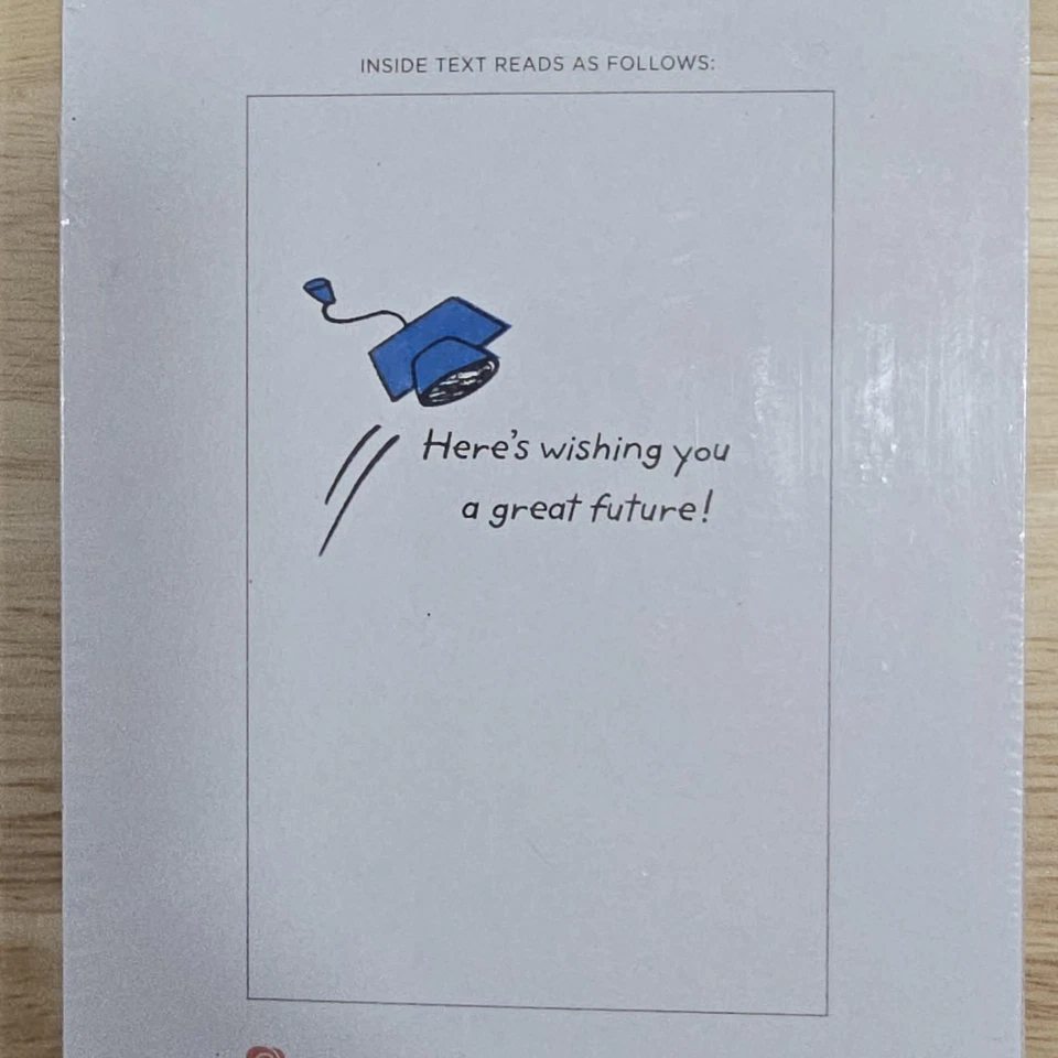 10 Graduation Greeting Cards  with Envelopes - 1 design "Congrats" Blue Cap - Image 3 of 3