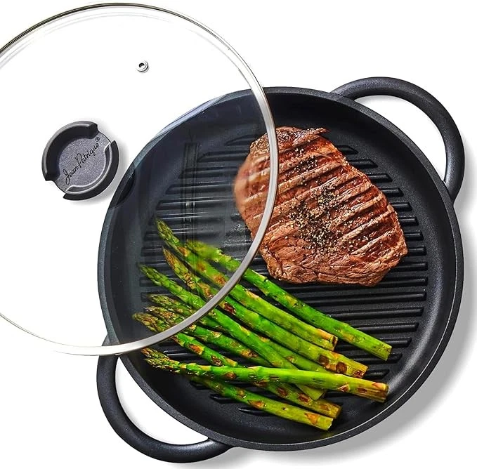 Jean-Patrique The Whatever Pan Cast Aluminum Griddle Pan for Stove Top - Lighter