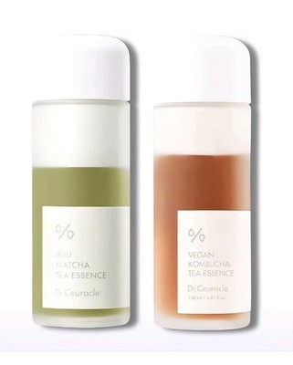 Dr.Ceuracle Jeju Matcha Tea & Vegan Kombucha Tea Essence Set 150ml Vegan
