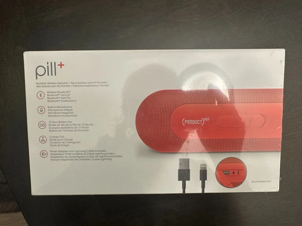 Altavoz Oficial Beats Pill+ Inalámbrico Bluetooth [Edición Especial ROJO] NUEVO Foto 2 de 3