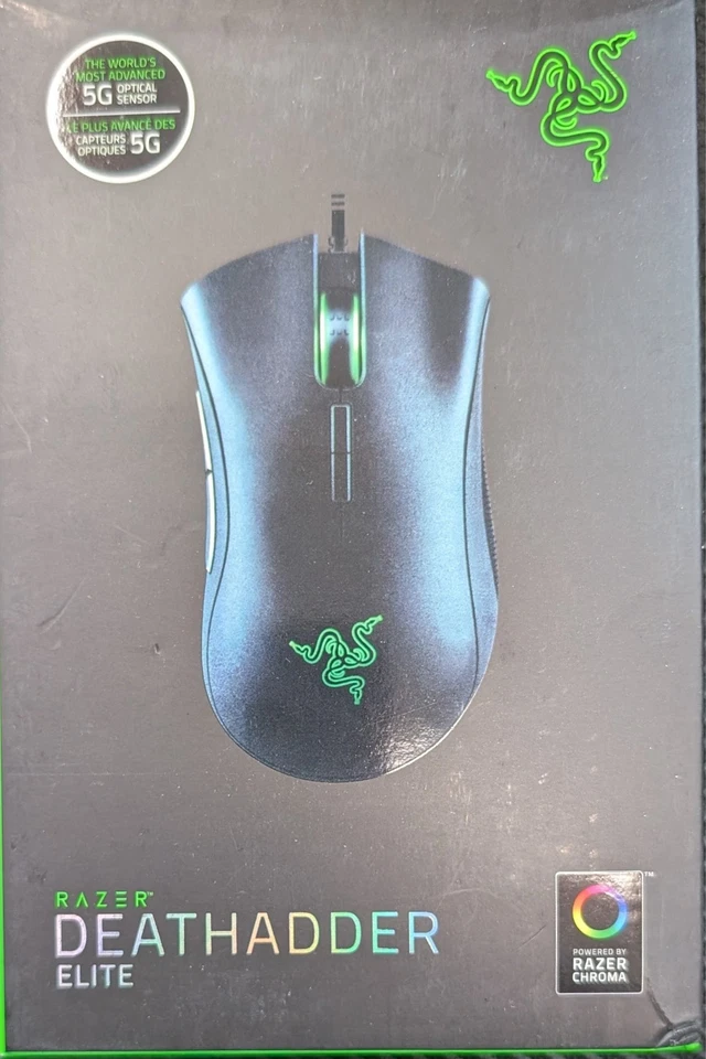 Razer DeathAdder Elite - Wired Mouse 16,000 DPI Optical Sensor - Chroma RGB - Image 3 of 4