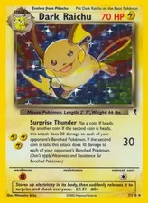 Dark Raichu - 7/110 - Pokemon Legendary Collection Holo Rare Card WOTC NM on eBay