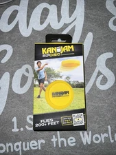 KanJam RipDisk Yellow Flying Toy Grip It Rip It Watch It Fly! Flies 200+ Feet