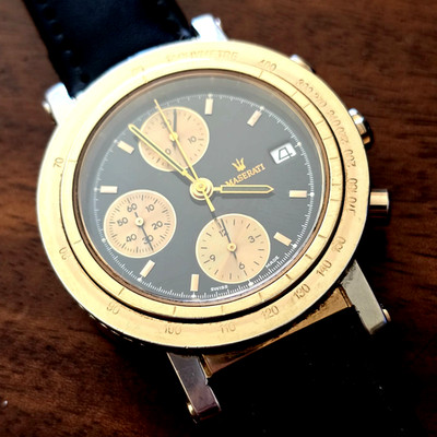 Maserati Automatik Datum Swiss Made 39mm Mov. Chronograph Uhr Valjoux 7750