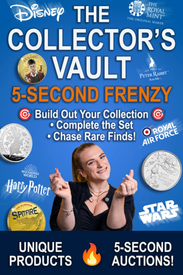 From Hogwarts to History: All Coins Auctioned Live. Bids From Just £2!!!