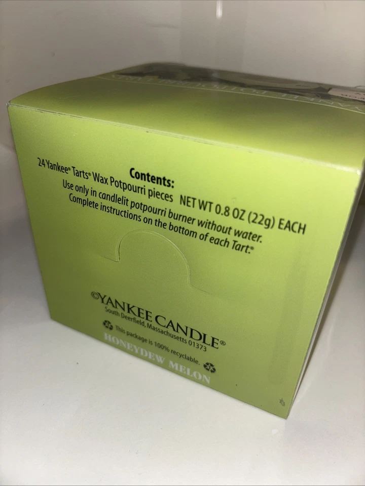 LOT OF 24 Yankee Candle HONEYDEW MELON Fruit Tarts Wax Melts RARE NEW Retired - Image 3 of 4