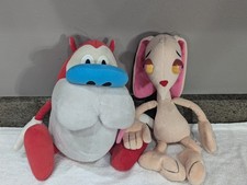 Vintage Ren And Stimpy Plush Toys 1992 Dakin Nickelodeon Collectibles
