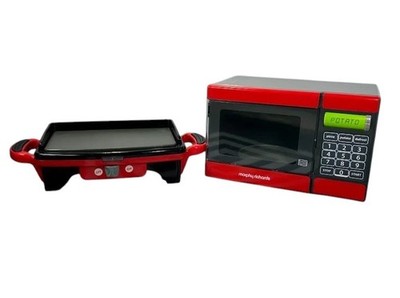 Casdon Morphy Richards Toy Interactive Microwave & a Grille Lights And Sounds