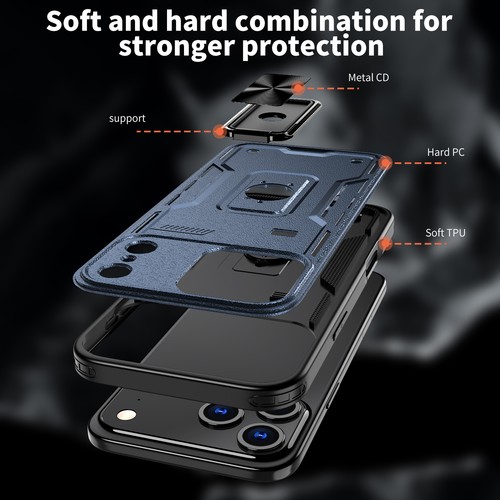 Magnetic Shockproof Case With Kickstand For iPhone 17 16 Pro Max AntiFingerprint - Picture 20 of 57