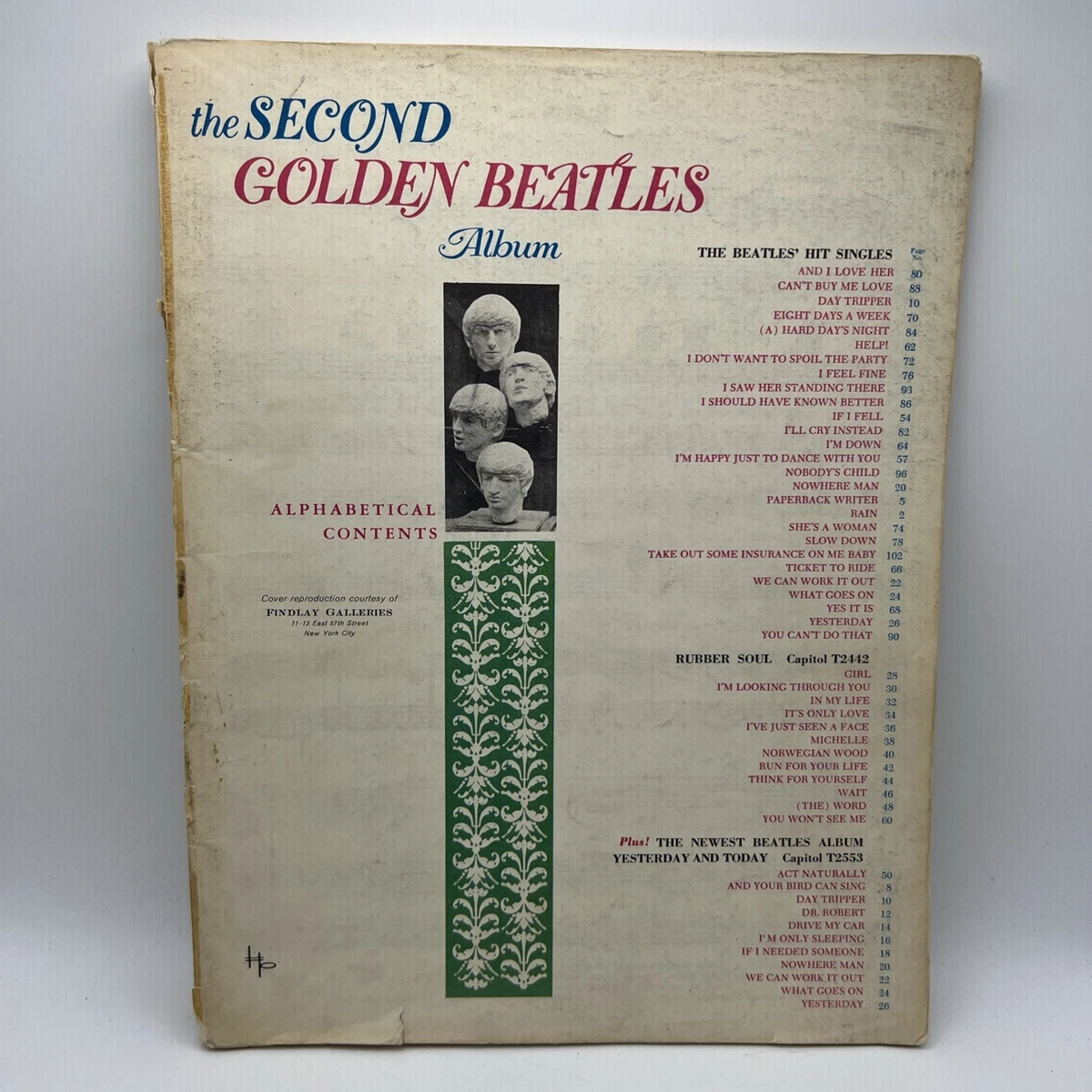 Beatles Songbook In Vintage & Antique Sheet Music & Song Books for