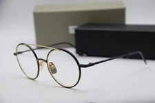 NEW THOM BROWNE TB-108-C-NVY-GLD NAVY GOLD AUTHENTIC FRAMES EYEGLASSES 50-21
