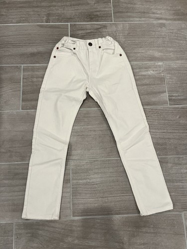 Tommy Hilfiger Jeans Girls 7 White Denim Arc Tapered - Picture 1 of 15