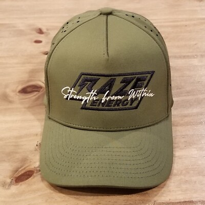 Raze Energy Hat Cap Snapback Green One Size Strength From Within Insider Edition
