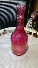 Glass Wine decanter cranberry