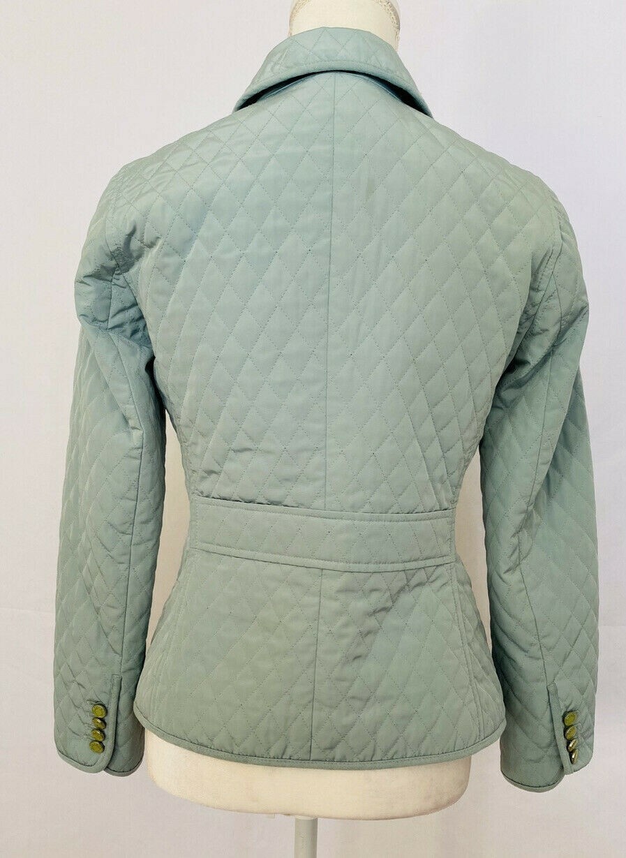 Talbots Petite’s mint green quilted jacket button dow… Gem