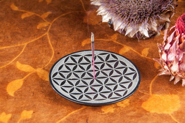 Specksteinhalter, Räucherstäbchenhalter, Versch.varianten, Rund Ø 10cm