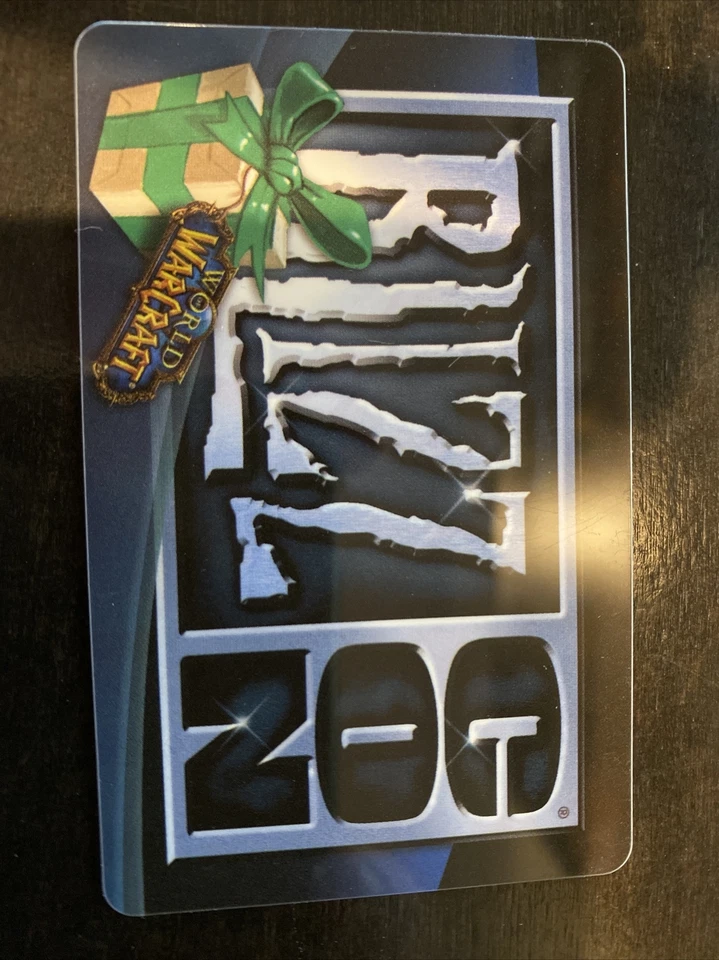 TARJETA DE BOTÍN BLIZZCON 2008 08 World of Warcraft oso polar montaje de oso de ventisca grande Foto 3 de 4