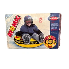 Vintage Atomic Inflatable Snow and Water Tube SportsStuff 75cm With Handles NOS