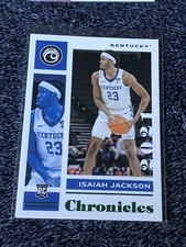 2021 Panini Chronicles Draft Picks Green Foil Rookie Card #17 Isaiah Jackson RC 