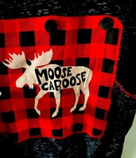 LAZY ONE PAJAMAS 1 PIECE FLAPJACK LONG JOHN MOOSE CABOOSE MENS SZ L BLACK RED EU