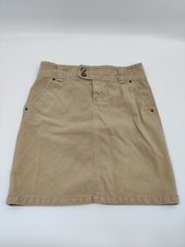 Gap Cordurory Skirt Womens Size 6 Button High Waist Flare Stretch Brown A-Line
