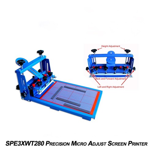 Precision Micro Adjust Screen Printing Machine Hand Printing Table ...