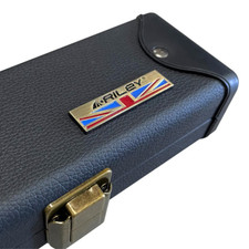 Riley Snooker Pool Cue  Deluxe Hard Case 3/4 Joint Black Leatherette Holds 1 Cue