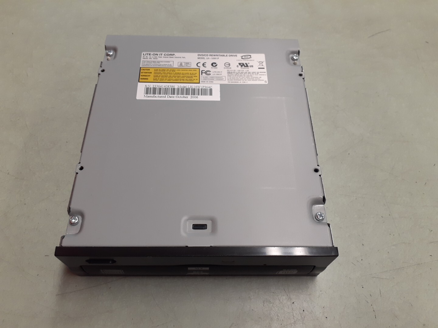 Lite-On LH-16W1P DVD/CD Rewritable Drive LH-16W1P364C - Black Bezel