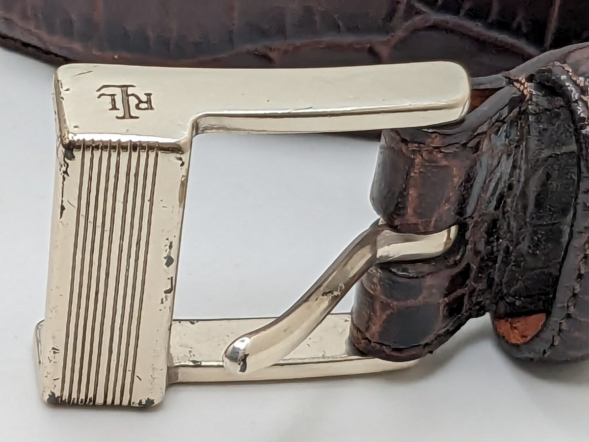 Ralph Lauren Leather Animal Print Logo Gold Tone Belt—STUNNING!! Like New! Small Vintage Lauren Ralph Lauren Animal print Italian leather 1  main image 3