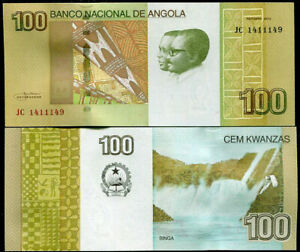 153 UNC P Angola  100 Kwanzas 2012 2017