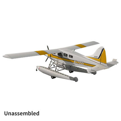 1:32 DHC-2 Beaver Float Seaplane 3D Paper Model Plane Aircraft Unassembled Gift