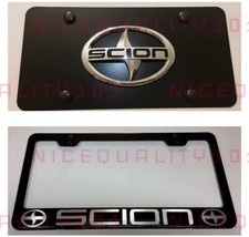 Scion Stainless Steel License Plate Frame W Front Plate Combo W Bolt