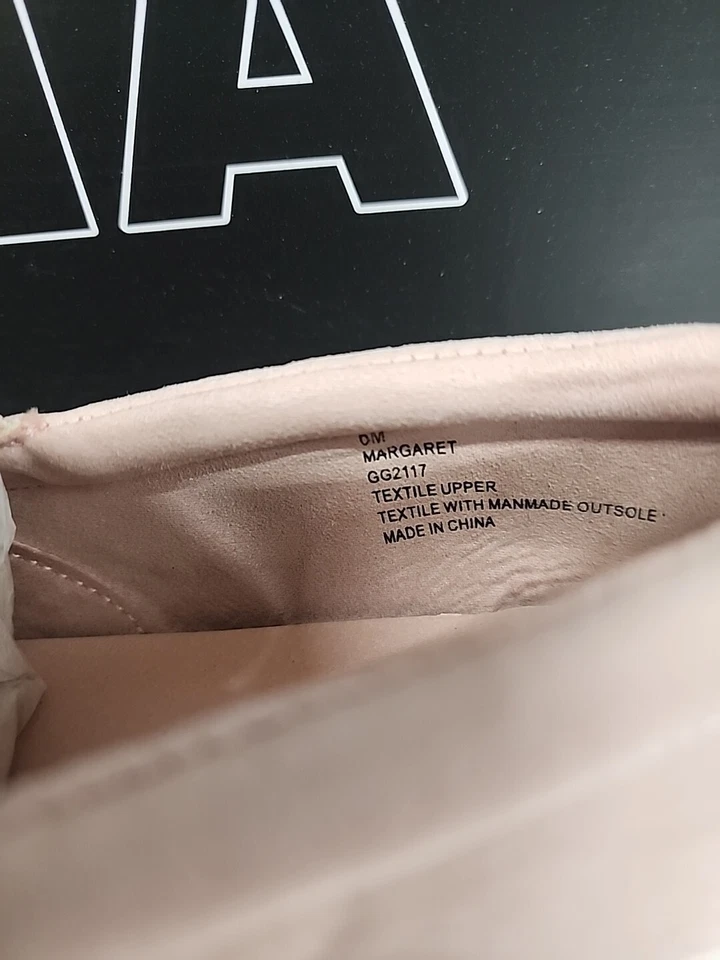 Zapatos Mocasines MIA Talla 6 M Rosa Rubor Gamuza Tela Mujeres Margaret Foto 4 de 4