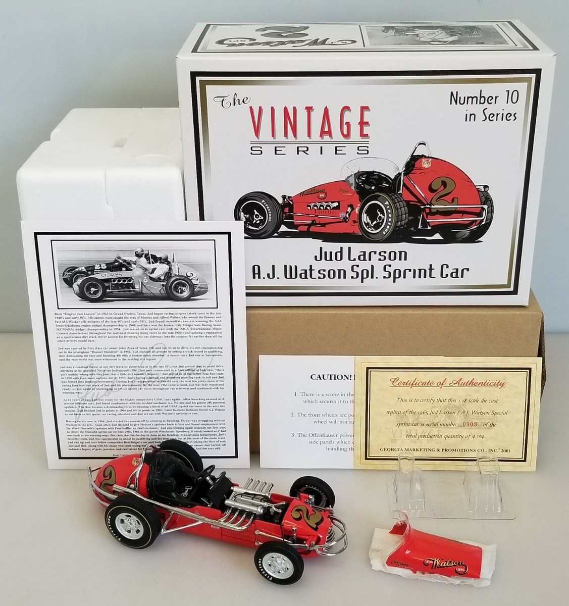 Jud Larson 1:18 A.J. Watson Special Sprint Car #2 1965 GMP #7610
