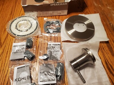Speakman Neo Duschpaket Gebürstet Nickel (ohne Ventil) - Inkl. Handbrause, Schlauch & Gleitstange