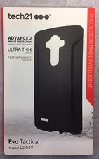 Nueva Funda Original Tech21 Evo Tactical Flex Shock Ultra Delgada para LG G4 - ¡Negra -!