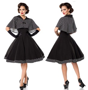 Swing Kleid Retrokleid Cape Umlegekragen 50er Jahre Stil Belsira Xs 3xl 50050 Ebay