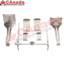 Goligher Abdominal Self Retaining Retractors Complete Set 2 Centre Blades