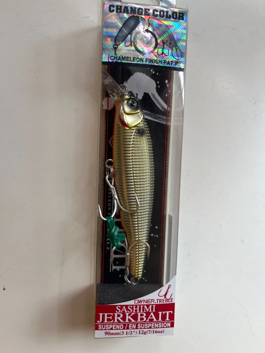 Yo-Zuri Sashimi Jerkbait FW Suspending Lure - Minnow Shape For Bass Fishing | Stop-and-Go Retrieve