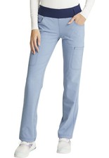 Chambray Blue Cherokee Scrubs iFlex Straight Leg Pull On Pant CK002 CRAY