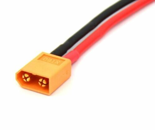 1PCS XT60 Connector Male W/Housing 10CM Silicon Wire 14AWG CA - Picture 2 of 2