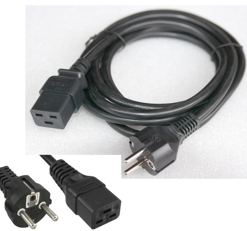 16A STROMKABEL POWER CORD MIT STECKER IEC320 IEC320/C19 FOR UPS USV SERVER NEW - Bild 1 von 1