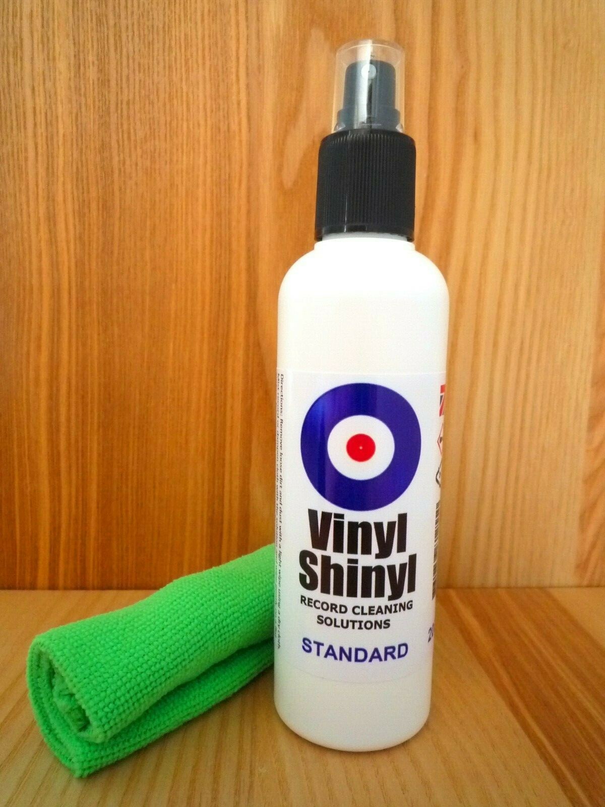 Vinyl Shinyl Record Cleaner - 200ml Standard Formula with free Microfibre Cloth