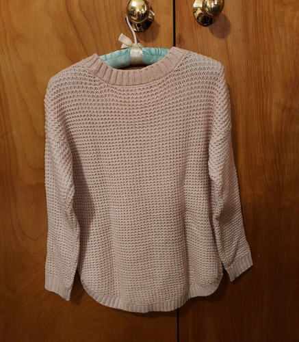 Women's So Crew Neck Pullover, 100%Acrylic, Sweater, Blush, M - Picture 2 of 4